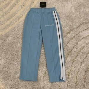 Palm Angels Classic Logo Tracksuit Striped Sweatpants  Blue Mens Size Large